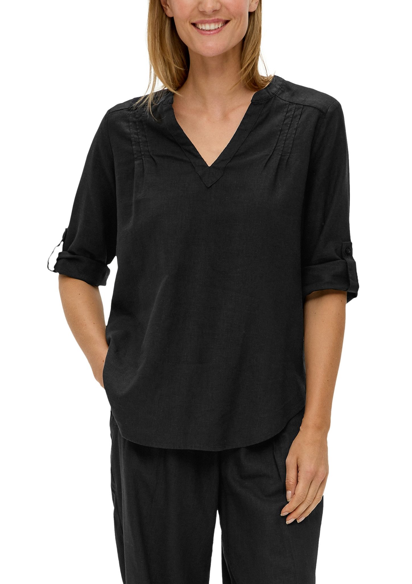 s.Oliver Klassische Bluse mit 3/4-Arm