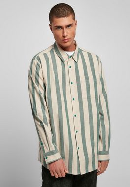 URBAN CLASSICS Langarmhemd Urban Classics Herren Striped Shirt (1-tlg)