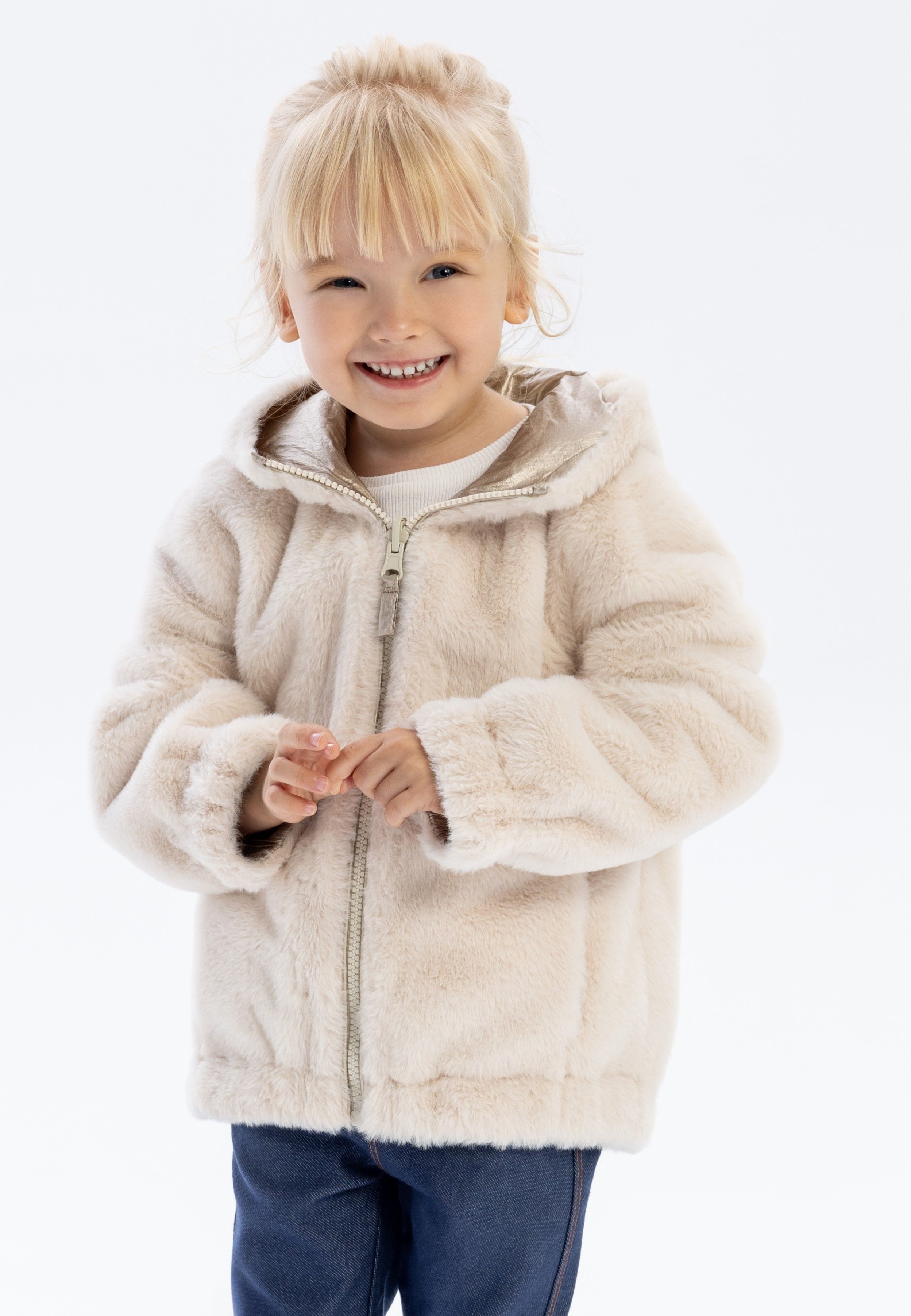 MINOTI Winterjacke Wendejacke mit Teddystoff (2y-14y) günstig online kaufen