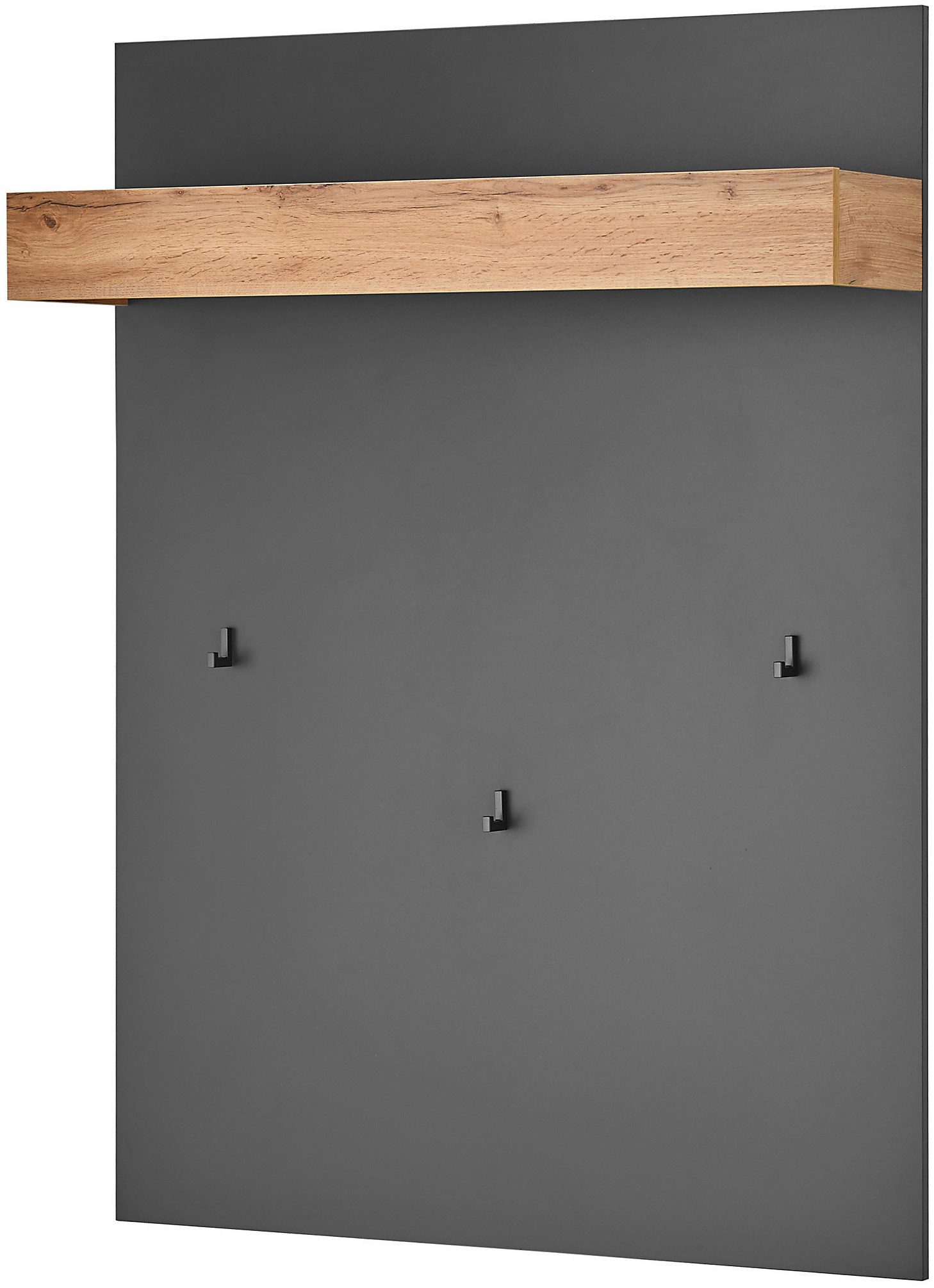 Home affaire Garderoben-Set GIRON/CiTY, moderne Garderobe, Komplettset mit viel Stauraum, (Komplett-Set, 3-St), enthält Garderobenschrank, Paneel, Schuhbank ink – Bild 4 von 5