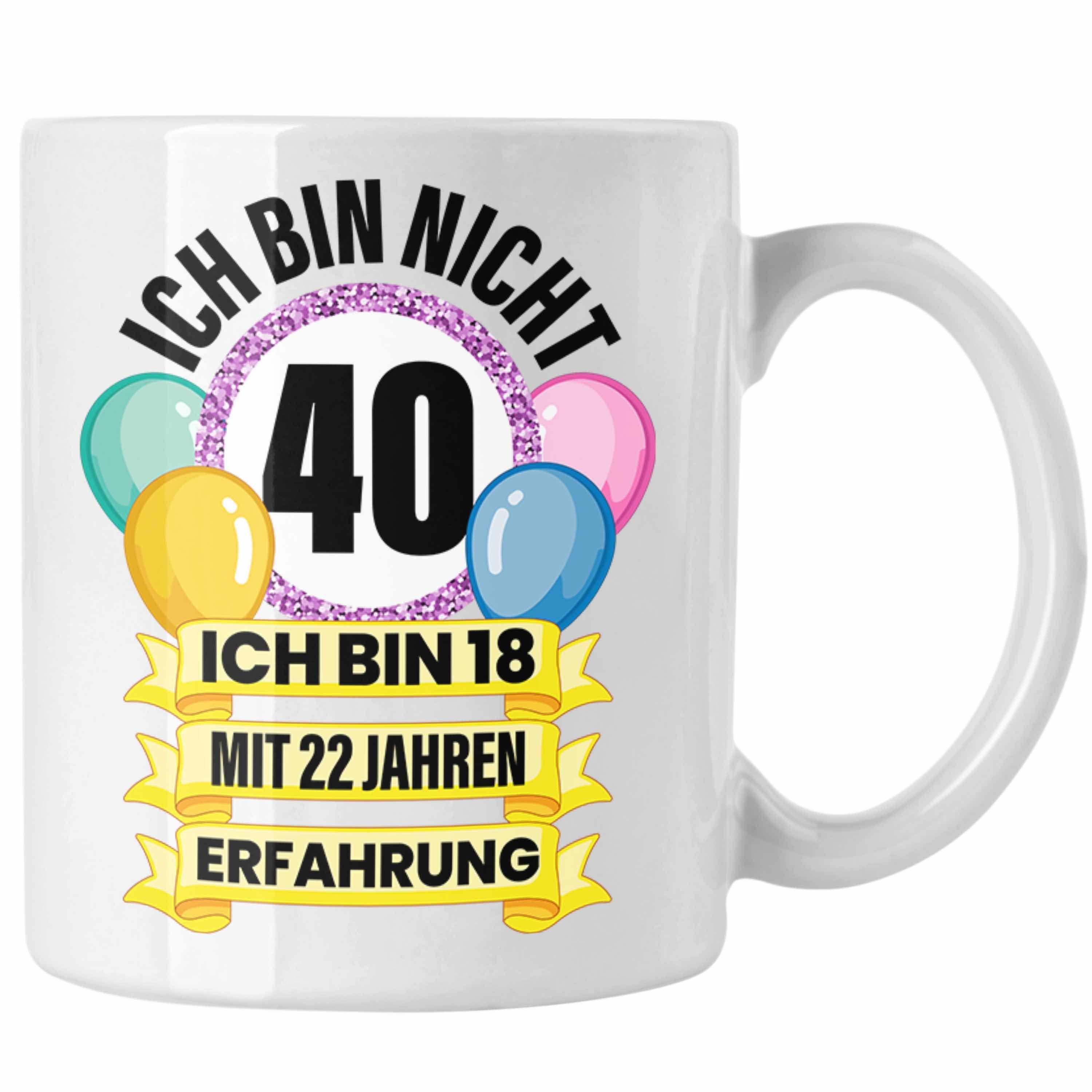 Trendation Tasse Trendation - 40. Geburtstag Tasse Frau Geschenk 40er Geschenkidee 40