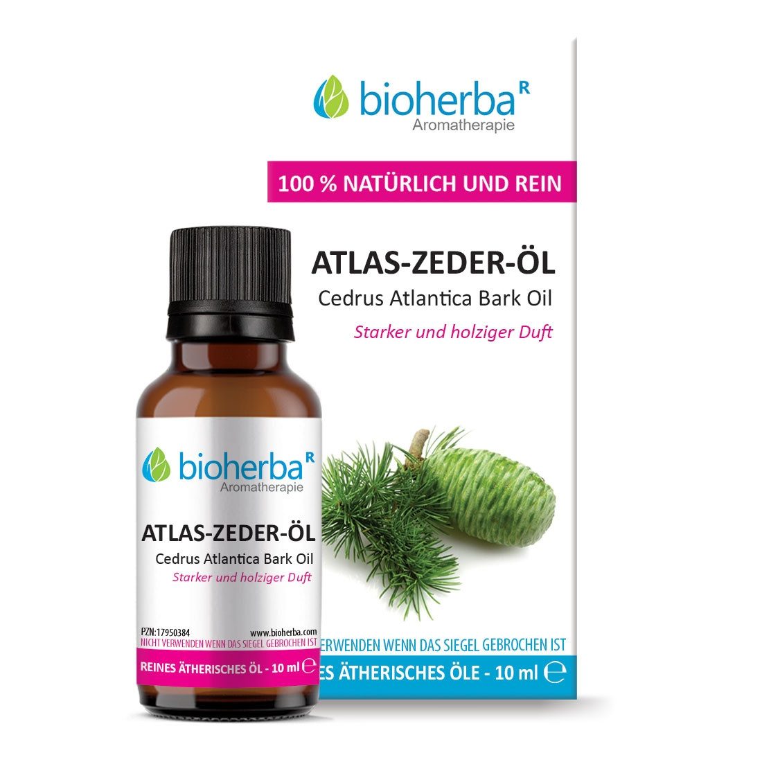BIOHERBA R Pflege-Set Atlas-Zeder-Öl Bark Oil Reines ätherisches Öl 10 ml