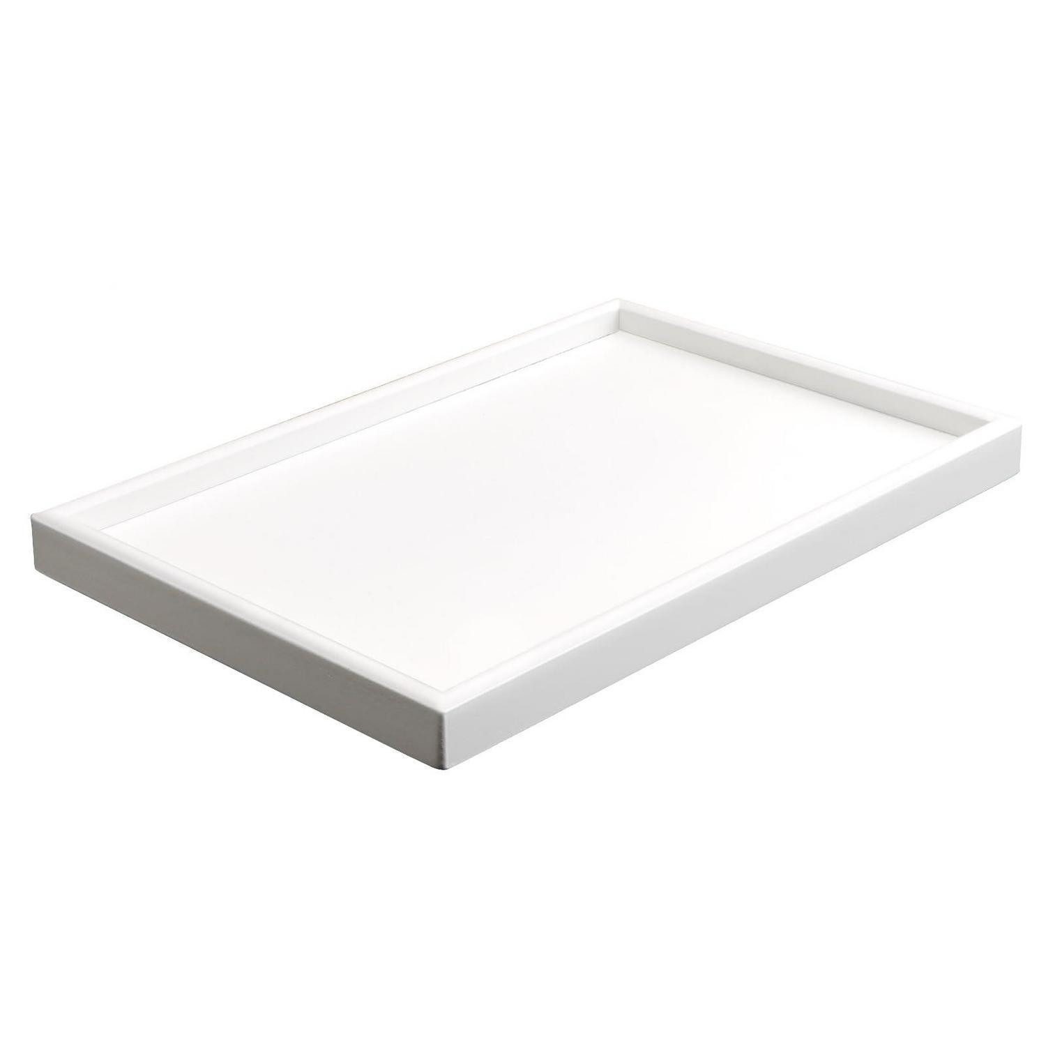 LuxusKollektion Organizer Holztablett Schreibtisch Organizer Weiß 20x30cm (1 St)