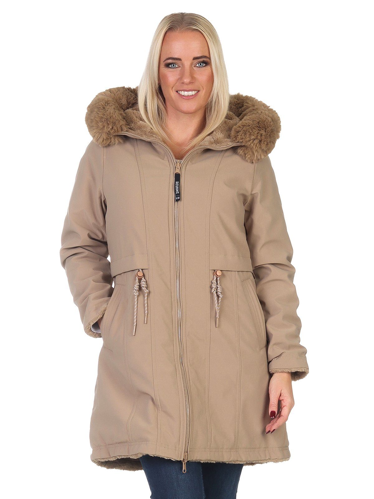Aurela Damenmode Parka Winterjacke für Damen günstig online kaufen