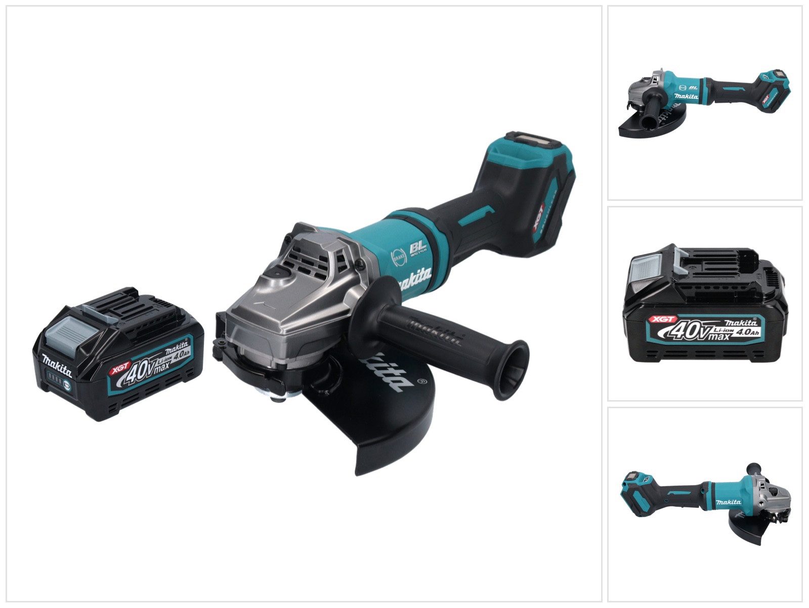 Makita Кутова шліфувальна машина GA 038 GM1 Akku Кутова шліфувальна машина 40 V max. 230 mm Brushless XGT + 1x A