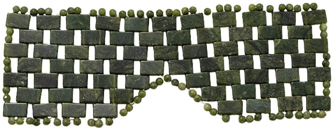 Firetti Augenbinde Steinbrille Augenmaske Edelstein Beauty Entspannung, SUM/9433, 1-tlg., mit echter grüner Jade auch Xiuyan Jade genannt