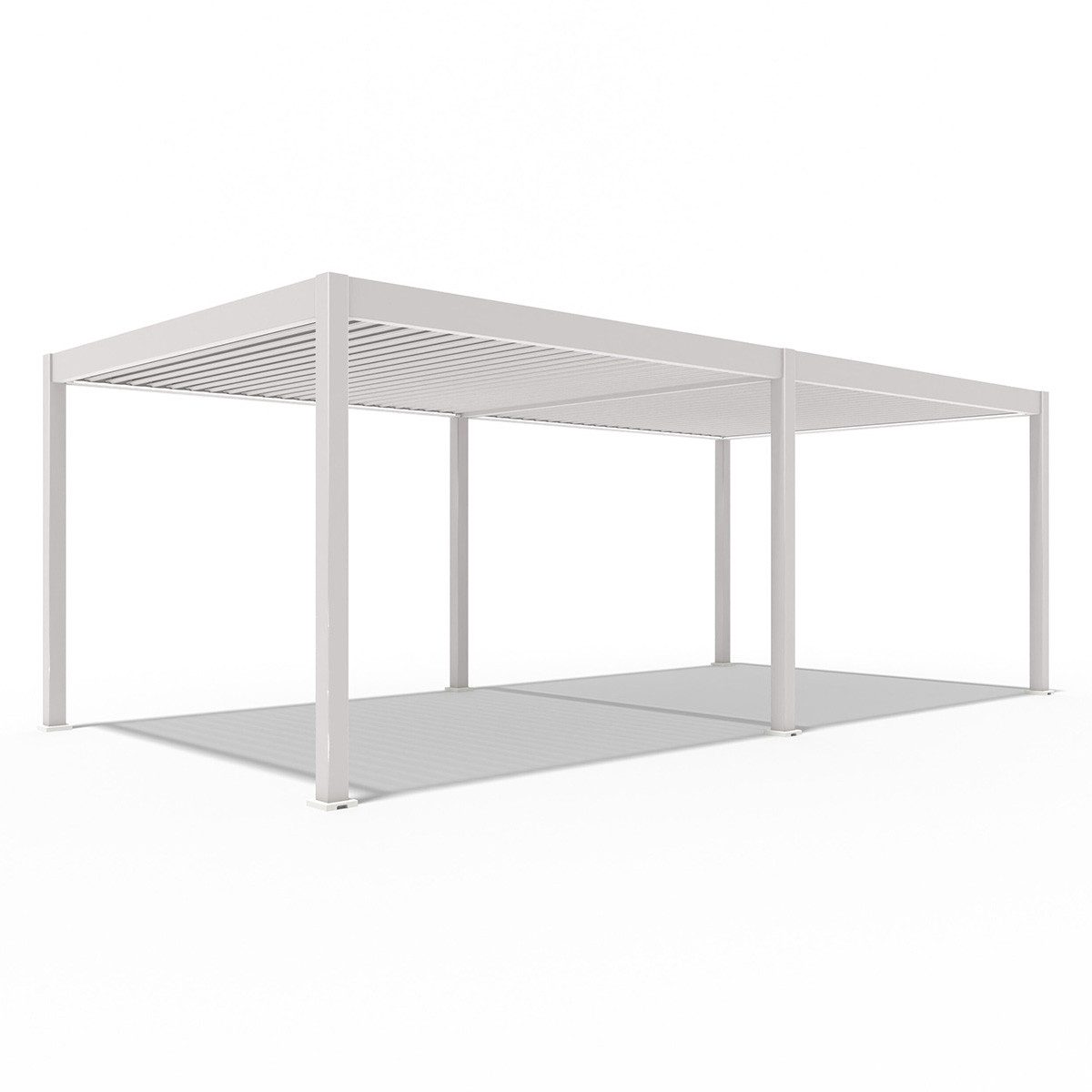 Weide Pergola Elektrische Pergola Deluxe Sand Aluminium 3,6 x 7,2 M mit LED