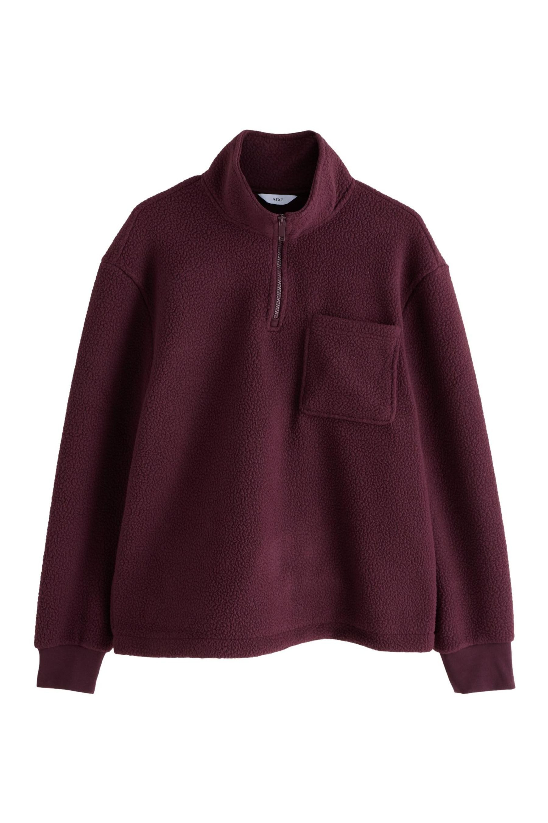Fleecejacke Fleecepullover mit viertellangem Reißverschluss