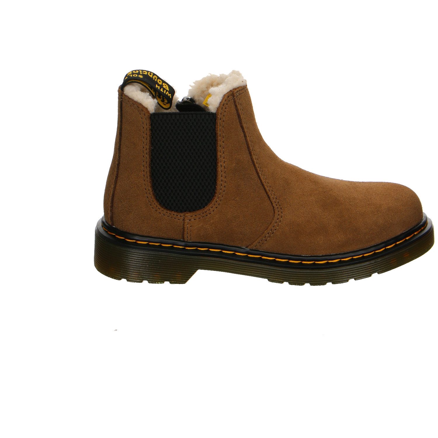 DR. MARTENS Dr. Martens 2976 Velour Klettstiefel Winter Junge braun Winterstiefelette