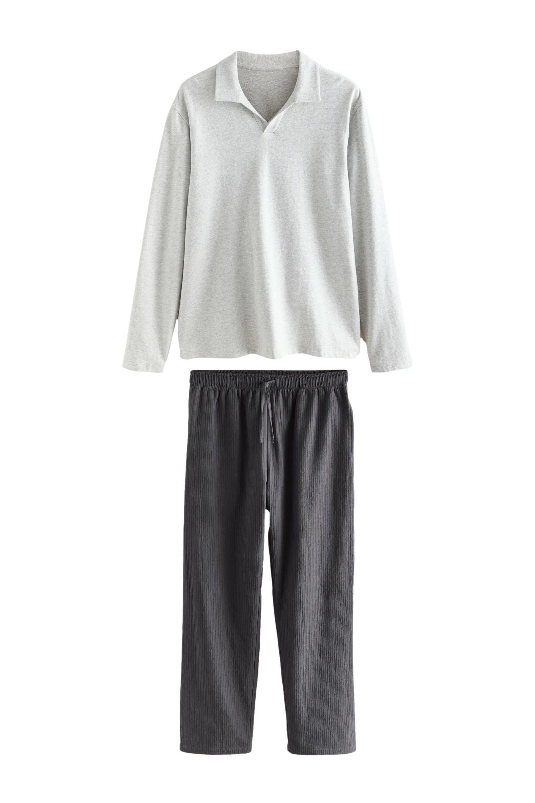 Next Pyjama Schlafanzug mit Sweatshirt mit Streifen (2 tlg) günstig online kaufen