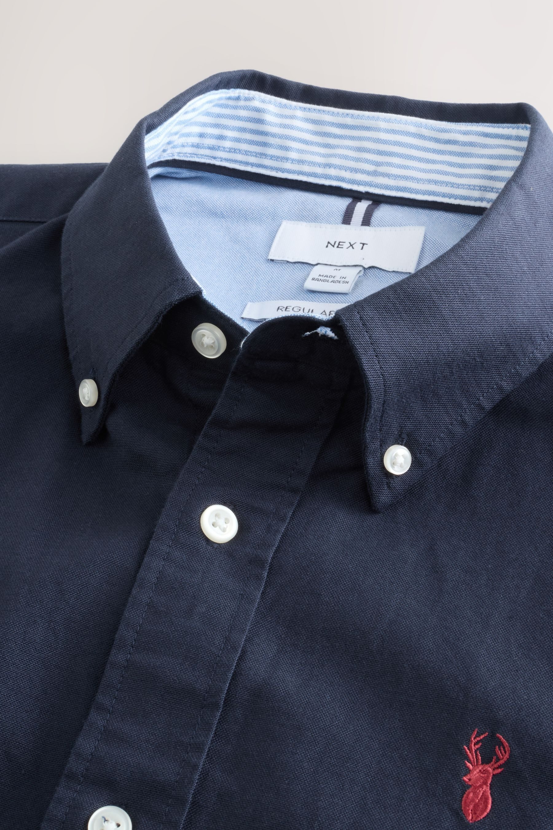 Next Langarmhemd Regular Fit Oxford-Langarmhemd (1-tlg) – Bild 2 von 3