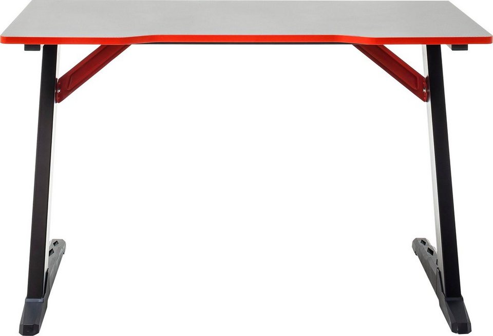Absetzung Desk schwarz, Rot in Gamingtisch MCA furniture Gaming Tischplatte mcRacing 7, Desk
