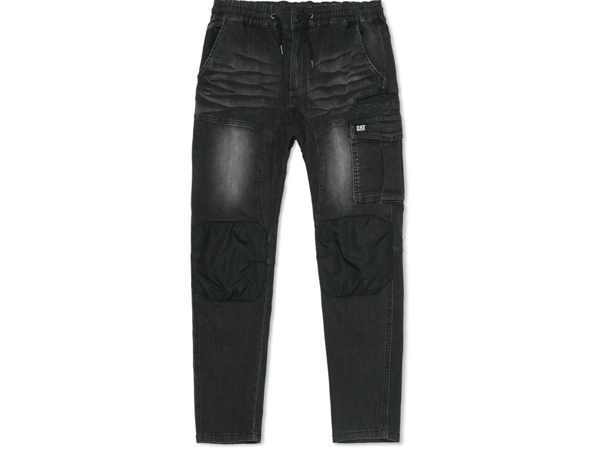 CAT Arbeitshose Dynamic denim schwarz robuste Herren Workwear 34/30