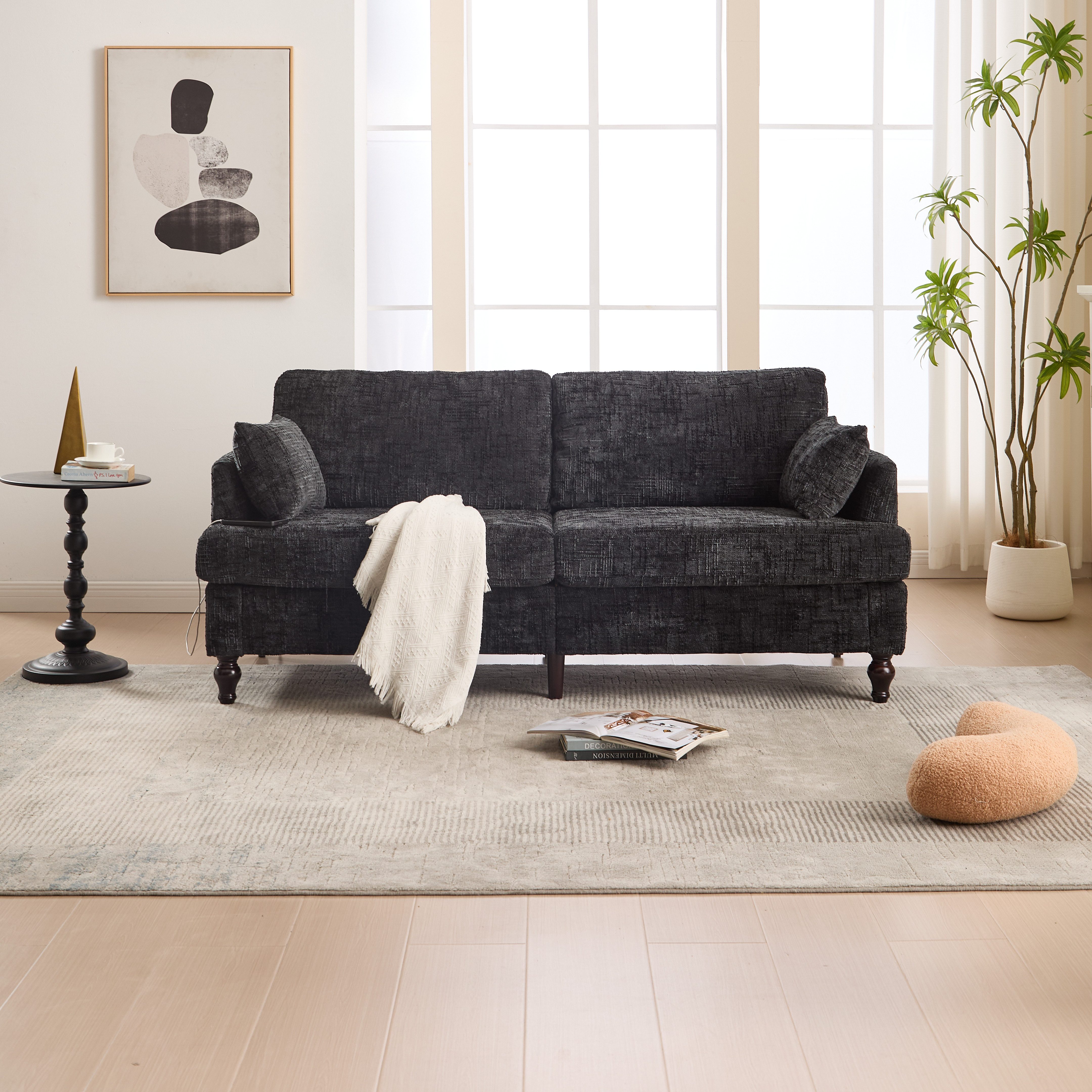 STILVORA Sofa 2-sitziges Sofa mit LED&USB,Modernes günstig online kaufen