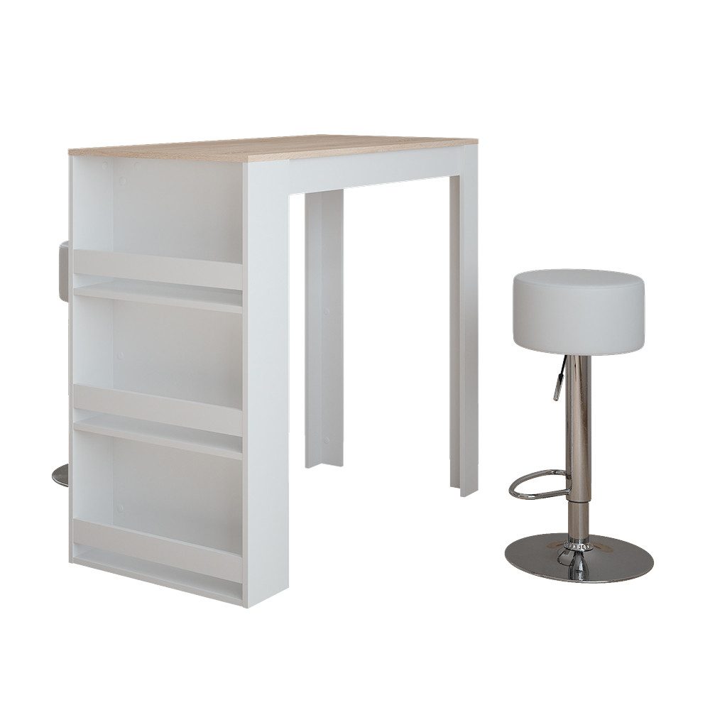 Vicco Bartisch Repose, Weiß/Sonoma/Weiß, 57 x günstig online kaufen