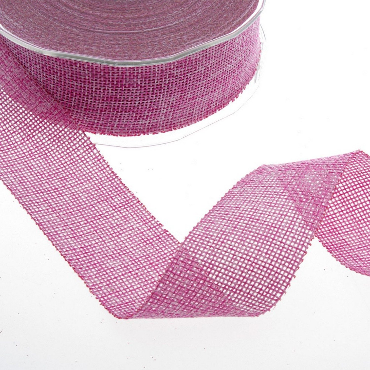 Deko AS Geschenkband Shabby Chic Dekoband - rosa - 25mm - 20m - 69025-25-20-13, Leinenoptik