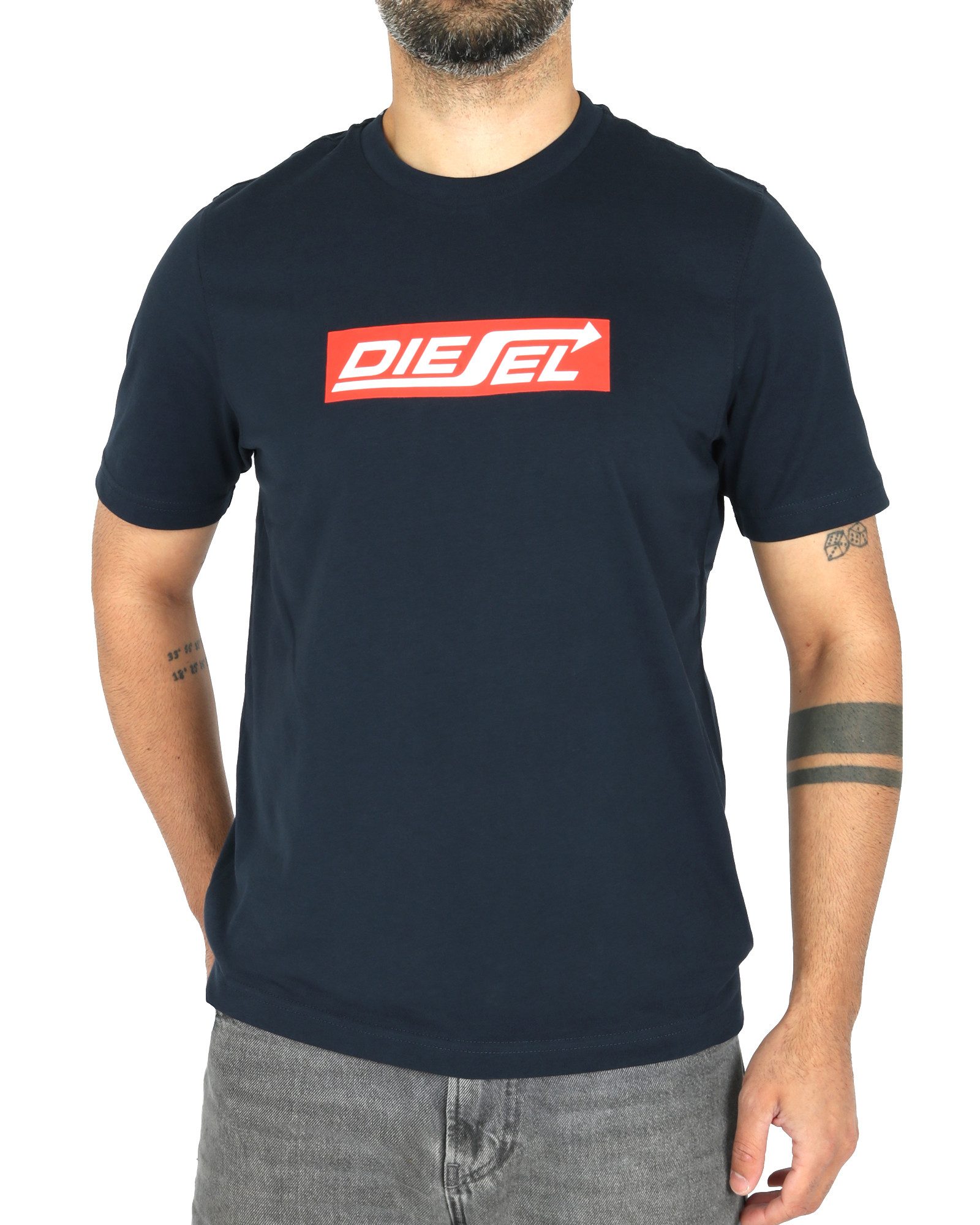 Diesel Rundhalsshirt Regular Fit - T-JUST 250115