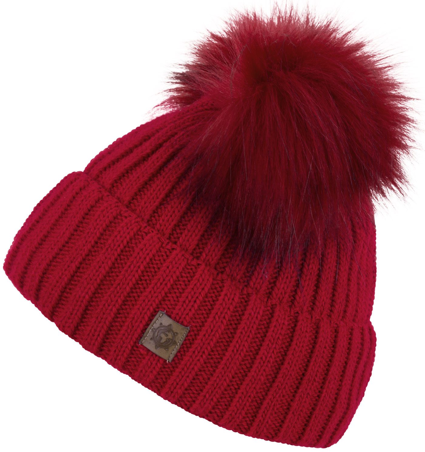 compagno Bommelmütze (1-St) Kindermütze Bommelmütze Wintermütze Beanie Mädchen Grobstrick