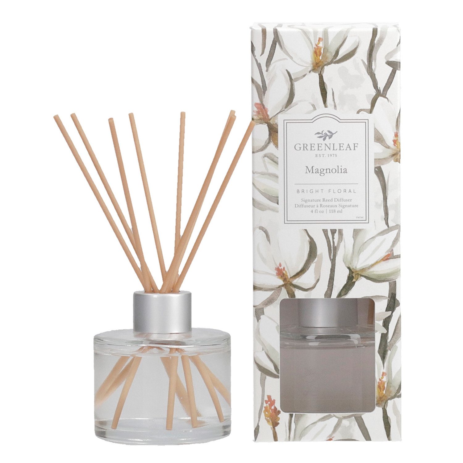 Greenleaf Raumduft Magnolia118 ml (1-St), Greenleaf – Aromatischer Reed Diffuser