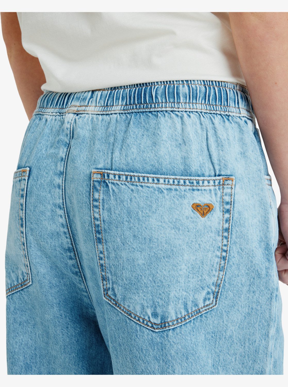Roxy Jogginghose STUNNING VIEW MID BEAU BLUE aus Baumwolle, sportlicher Stil, für Freizeit und Sport