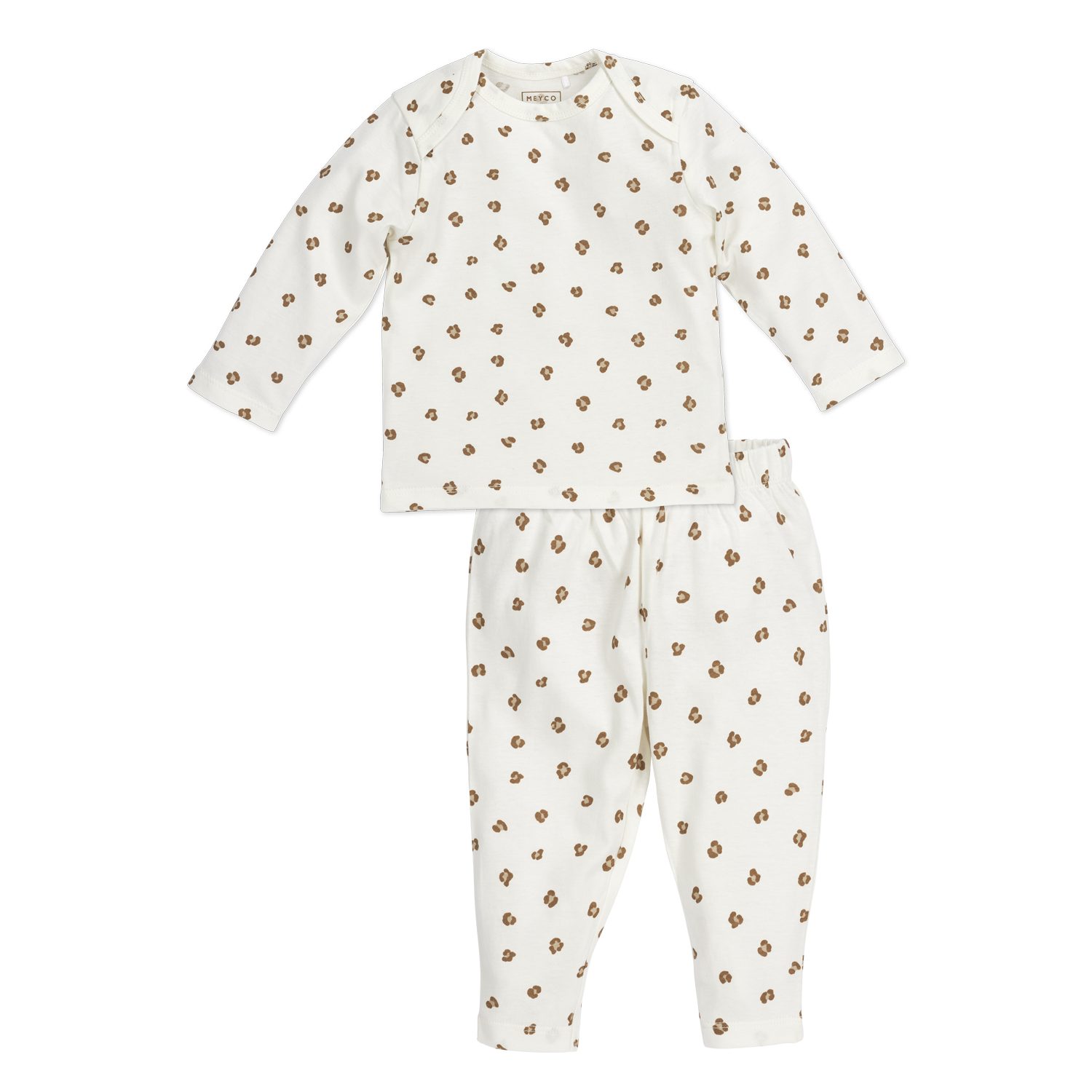 Meyco Baby Pyjama Mini Panther Offwhite (1 tlg) 50/56 - 1-pack