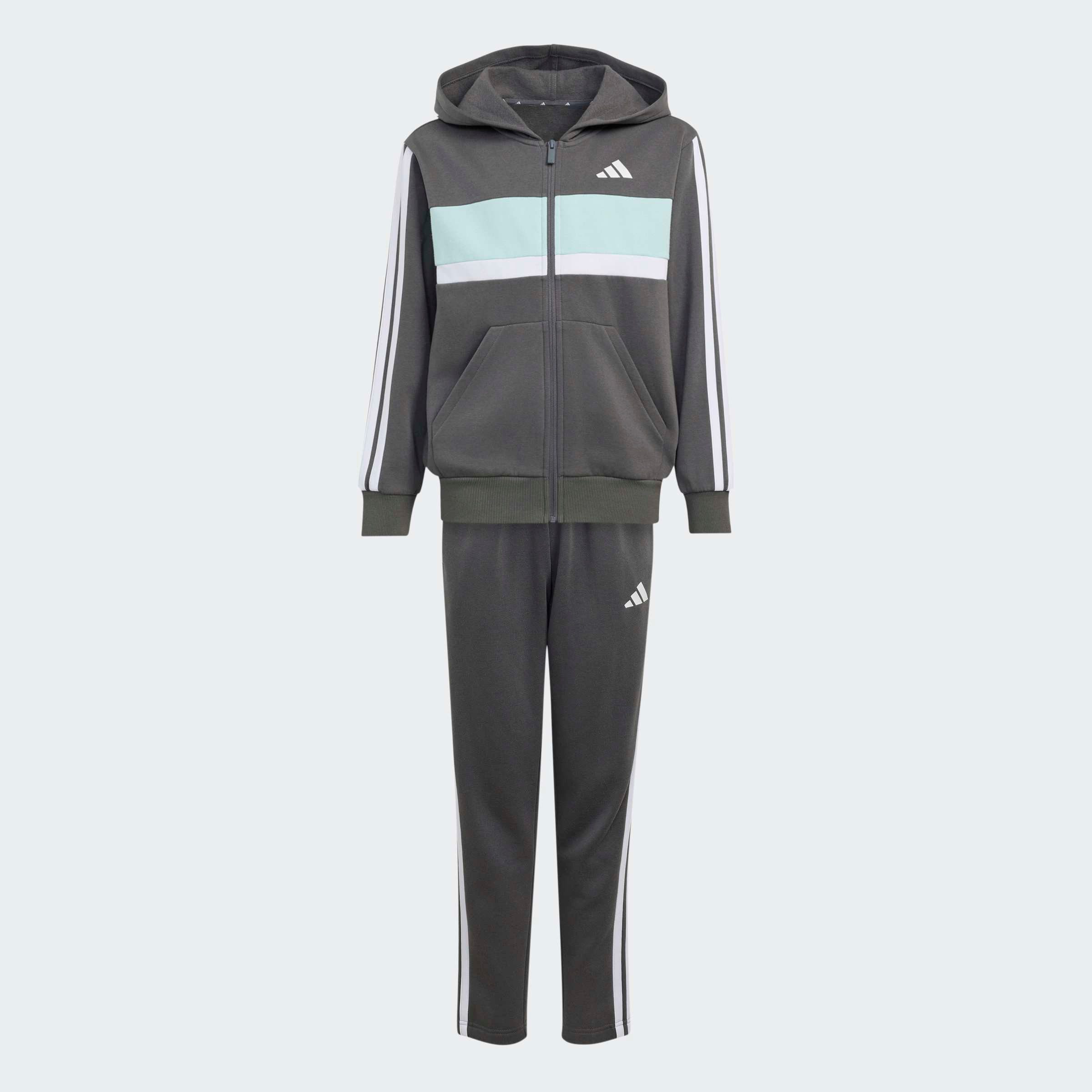 adidas Sportswear Trainingsanzug SEASONAL ESSENTIALS TIBERIO 3-STREIFEN KIDS (2-tlg)