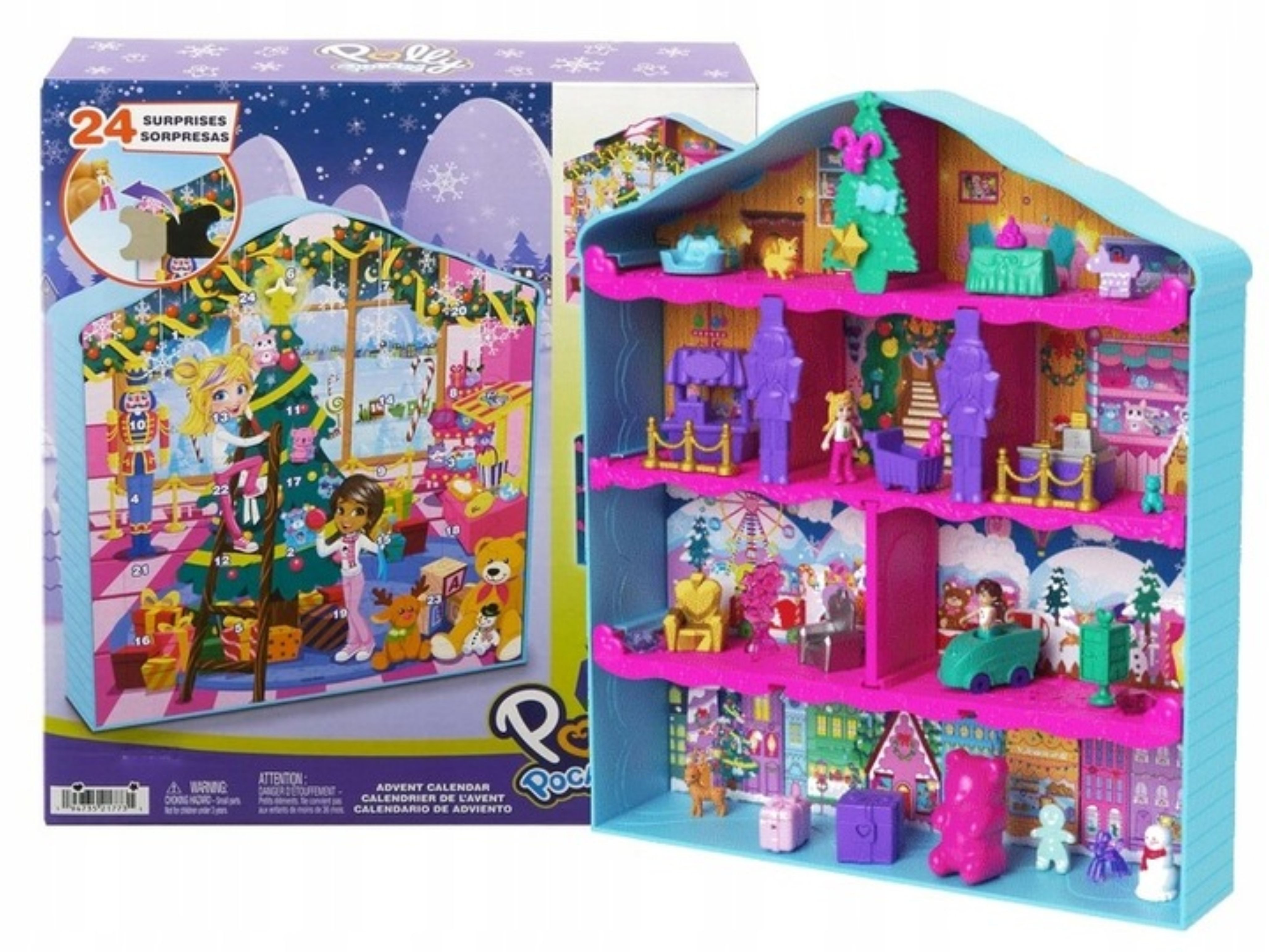 Polly Pocket Adventskalender Polly Pocket Adventskalender 2024 – 24 Überraschungen & 2 Puppen (1-tlg)