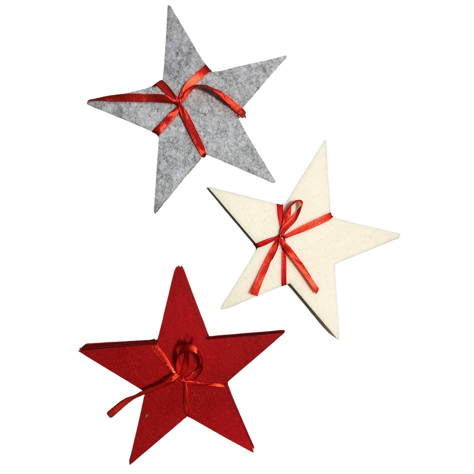 Annastore Platzset 12 x Filzsterne Filzdeko Sterne Weihnachten Filzunterlag günstig online kaufen