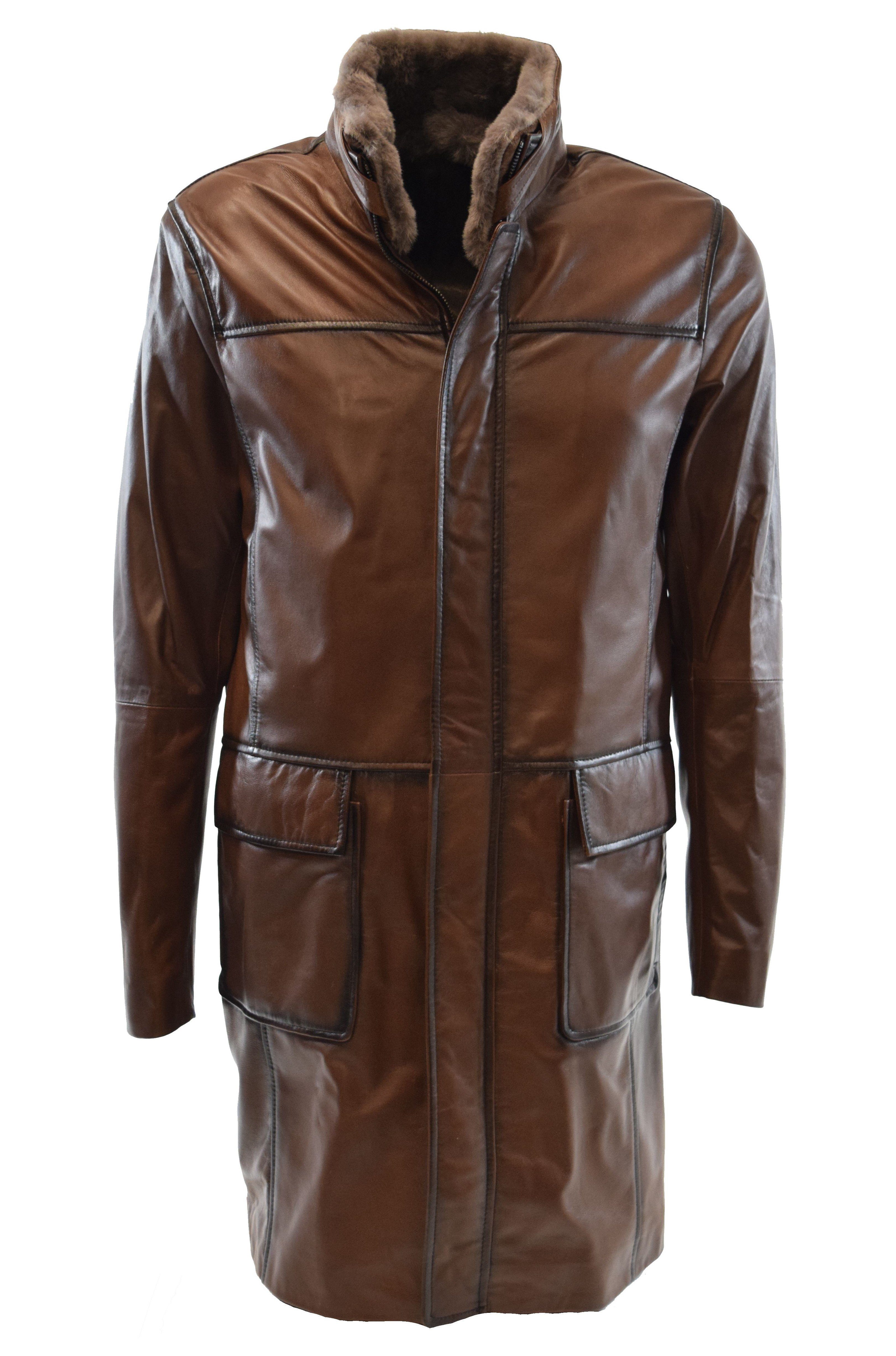 Zimmert Leather Ledermantel Marrius Schwarz, handschuhweiches Leder