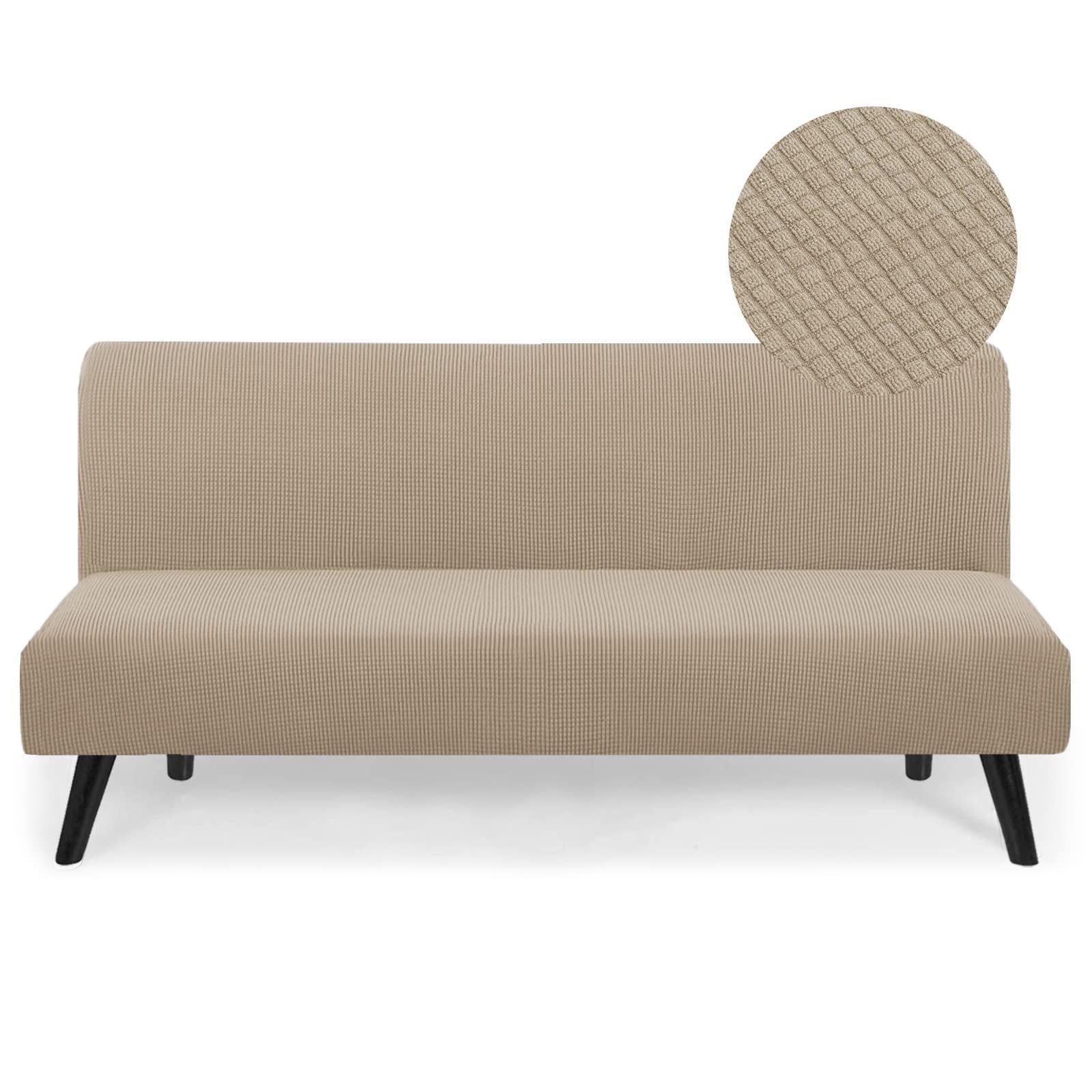 Coonoor Sofahusse Futonbezug ohne Armlehnen, Stretch-Sofabezug Maschinenwaschbar