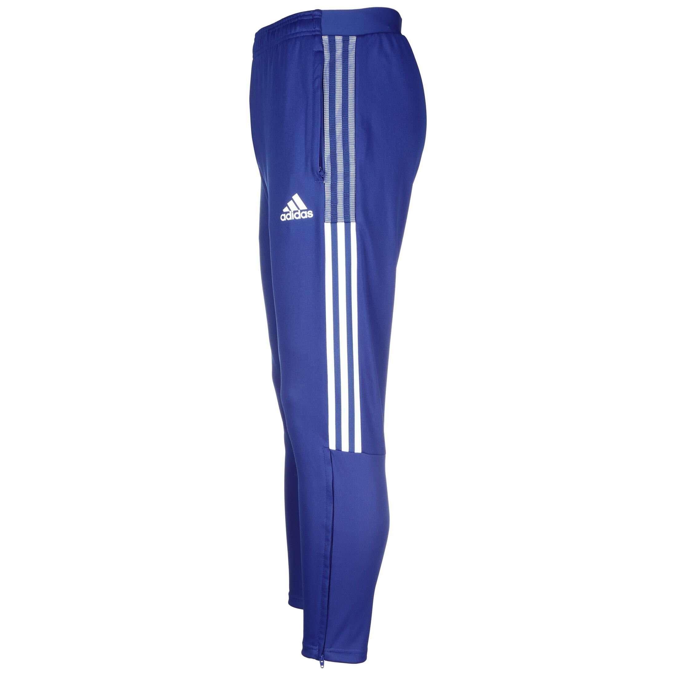 weiß adidas 21 Performance Trainingshose Herren / Tiro blau Sporthose