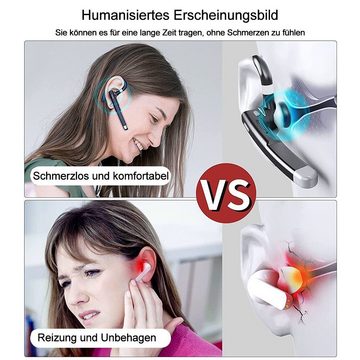 Gontence Bluetooth Headset mit Mikrofon Headset (In Ear Freispreche Headset Handy Headset)