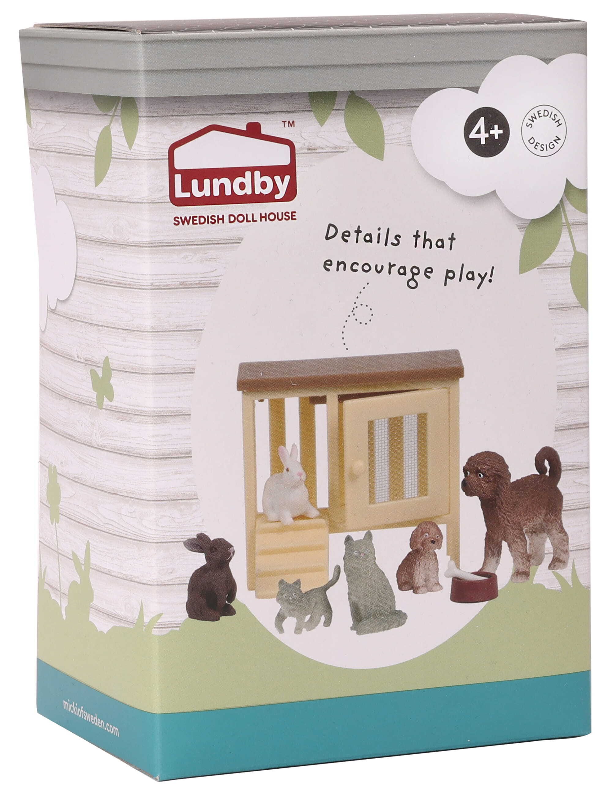 Lundby Puppenhausmöbel Puppenhauszubehör Haustierset (9 Teile, günstig online kaufen