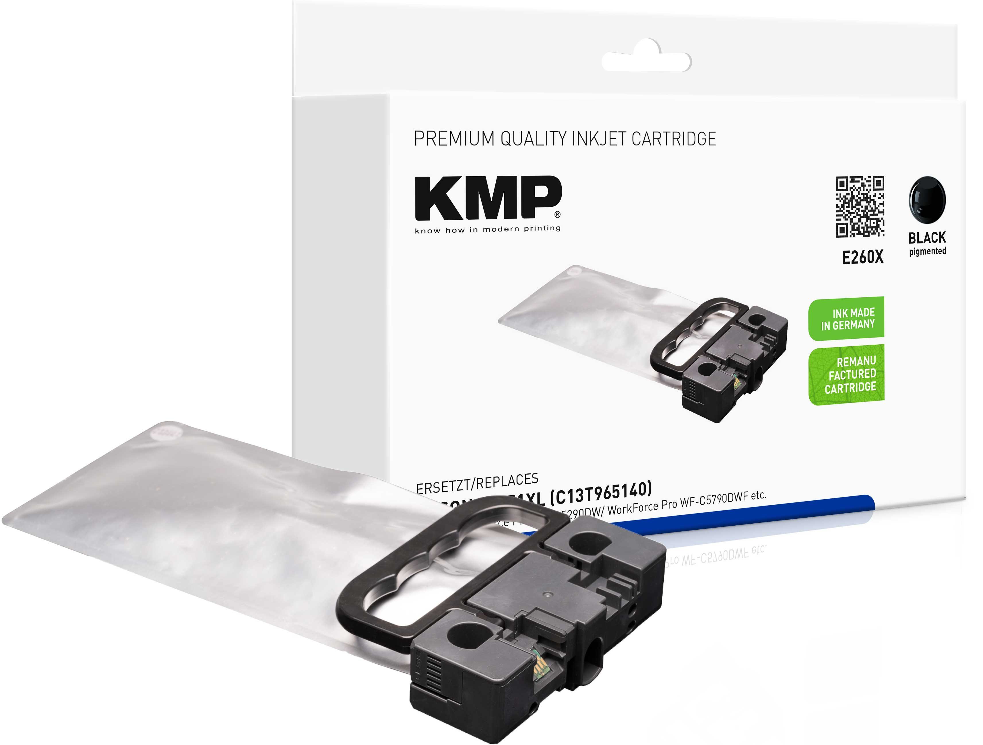 KMP KMP Patrone Epson T9651 black 10000 S. E260X remanufactured Tintenpatrone
