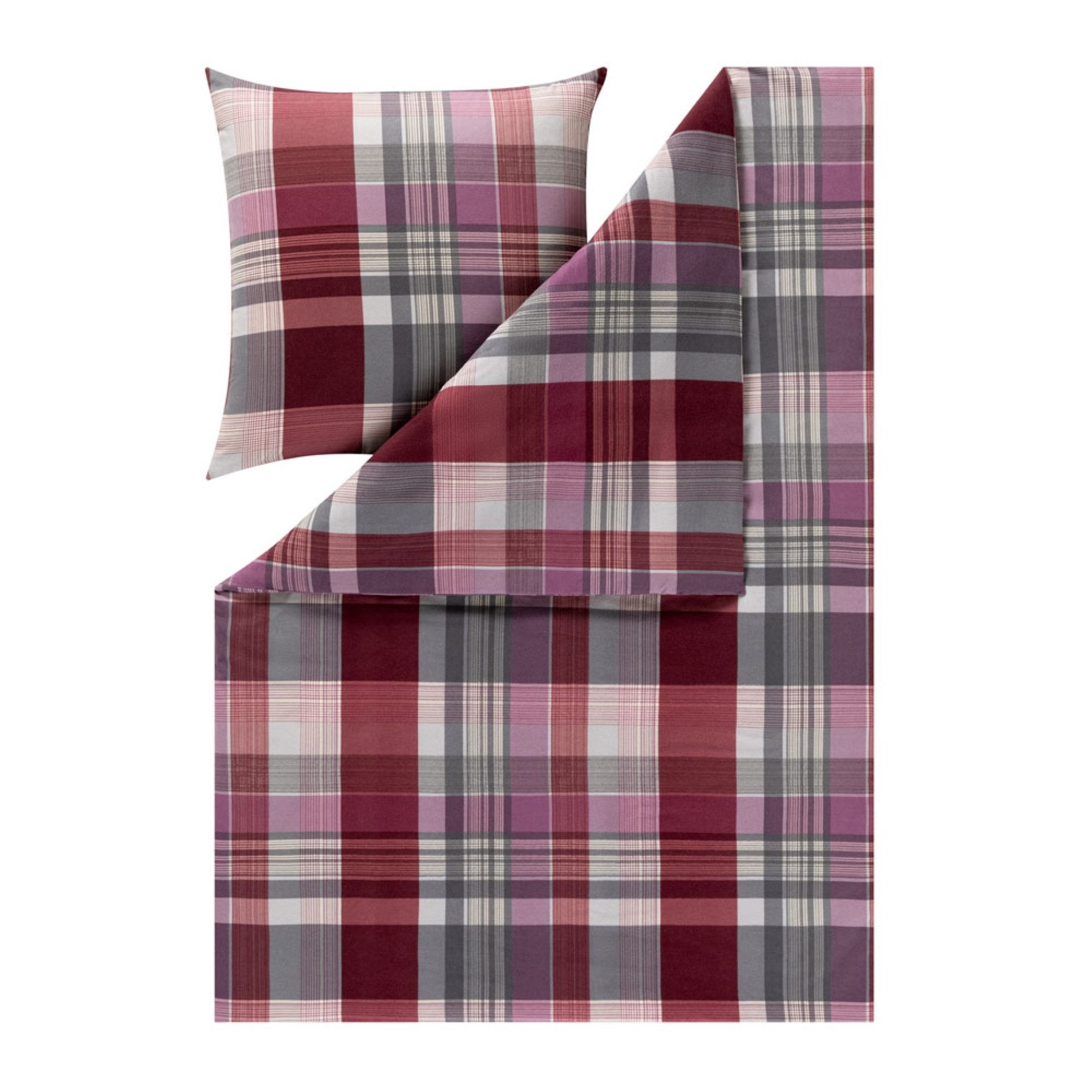 Estella Bettwäsche Estella Kuschel Flanell Bettwäsche 135x200 Ambros auberg günstig online kaufen