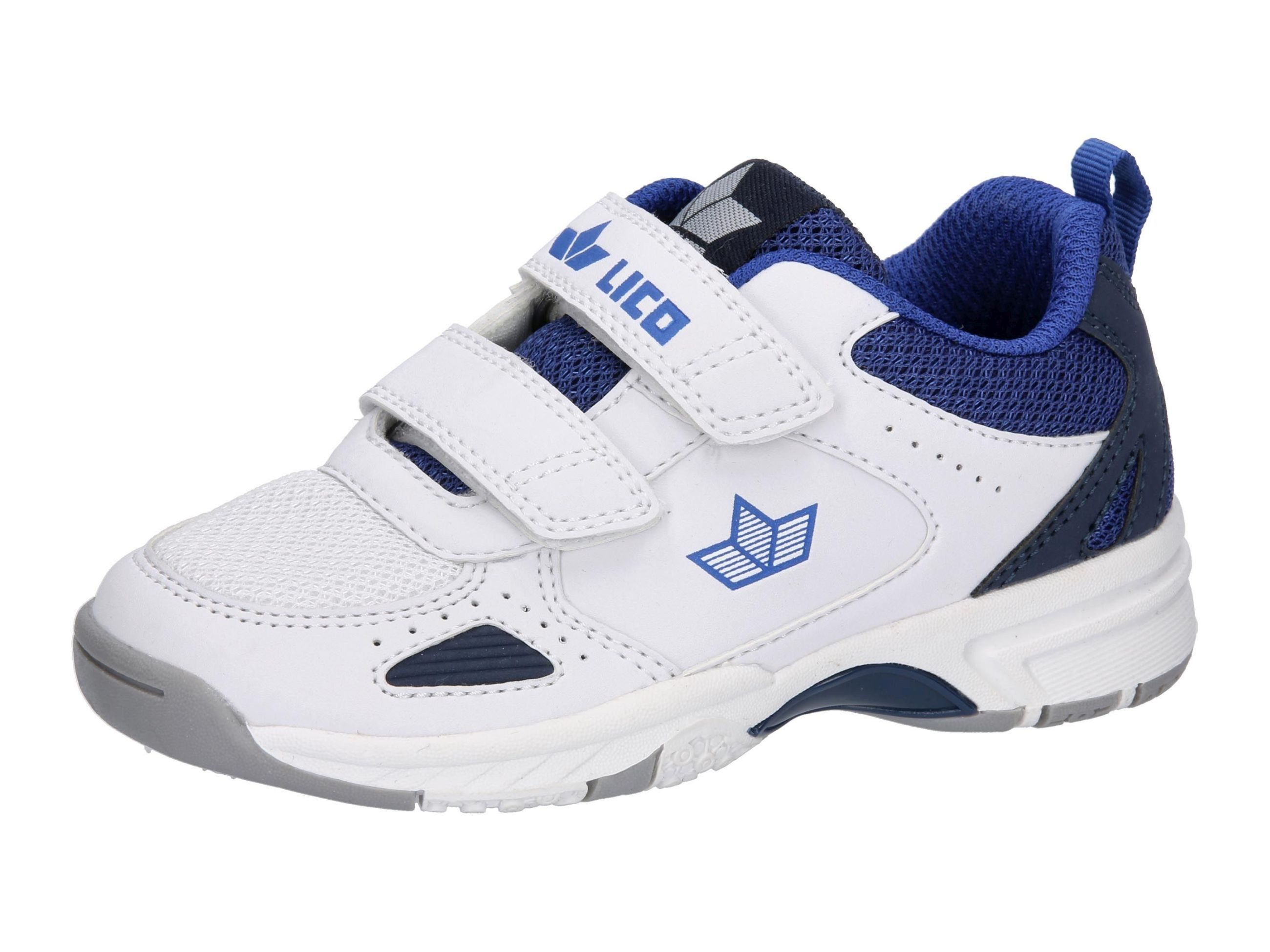 Lico Unisex Peyton V indoor gymschoenen voor kinderen, Wit Marine Lemon, 37 EU