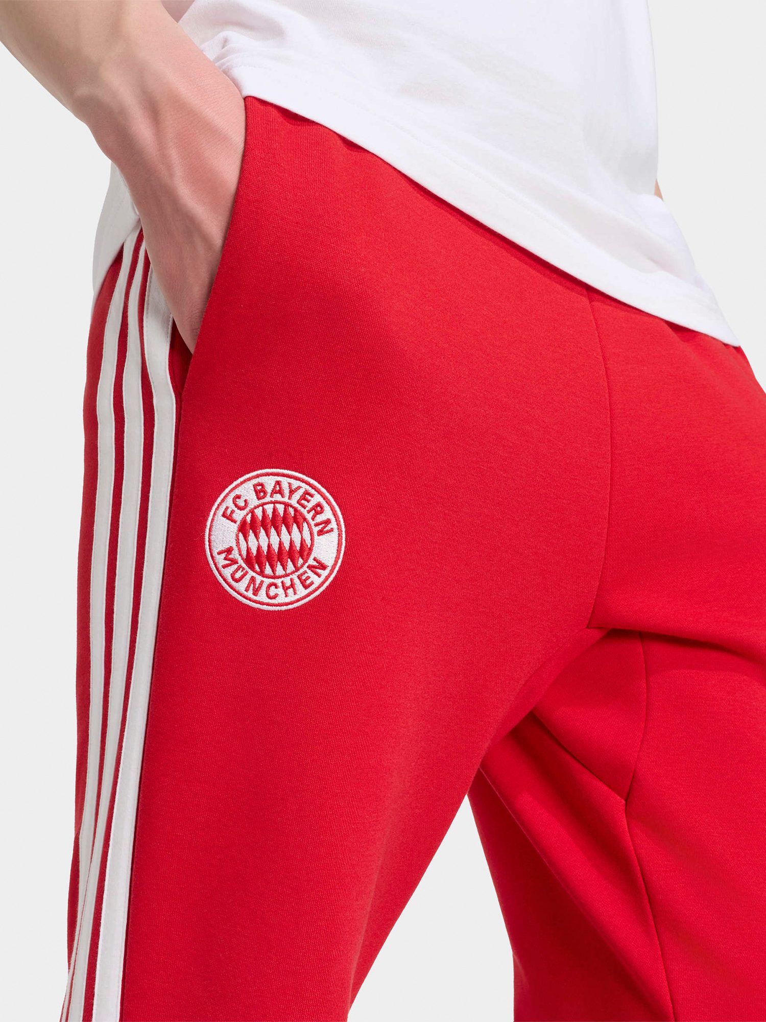 adidas Performance Sweathose FC Bayern München, Sweatpant DNA, Herren, Rot – Bild 3 von 5