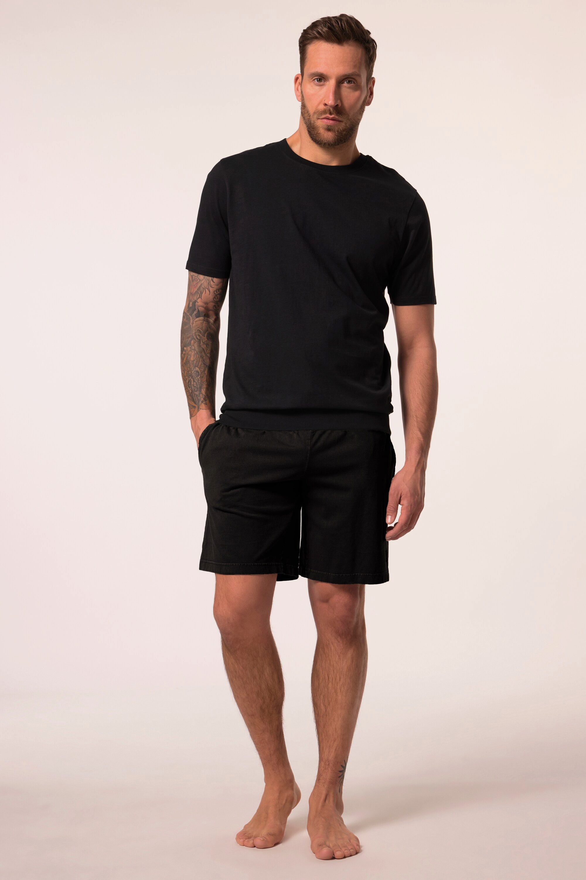 JP1880 Schlafanzug Schlafanzug Bauchfit kurzer Zweiteiler bis 8 XL günstig online kaufen