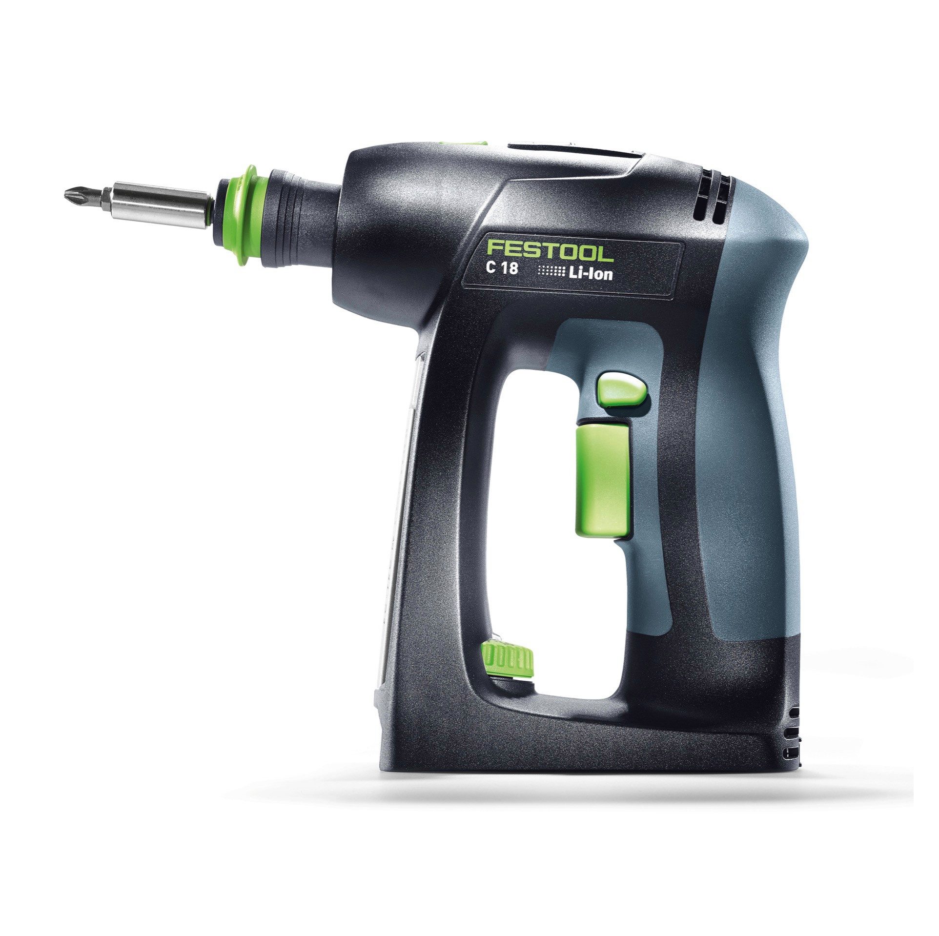 FESTOOL Akku-Schrauber C 18 Basic Akku Bohrschrauber 18 V 45 Nm Brushless Solo + systainer