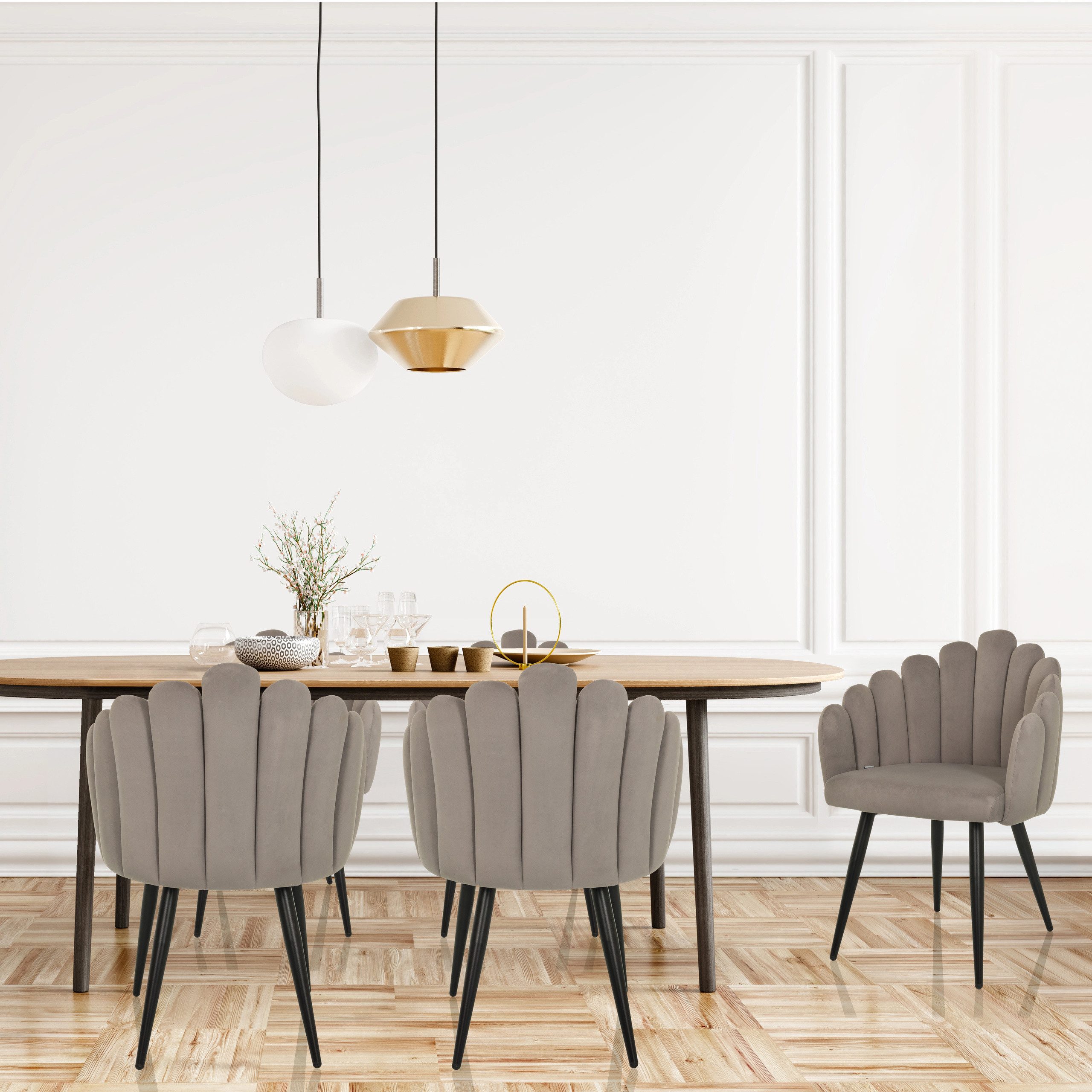 hjh LIVING Esszimmerstuhl Esszimmerstuhl SCALLORE Stoff günstig online kaufen