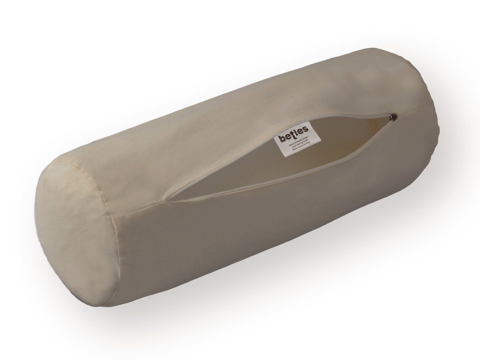 beties Nackenrollenbezug BasicSoft, (1 Stück), 100% Baumwolle Nackenrollenhülle ca. 15x40 cm mit Reißverschluss
