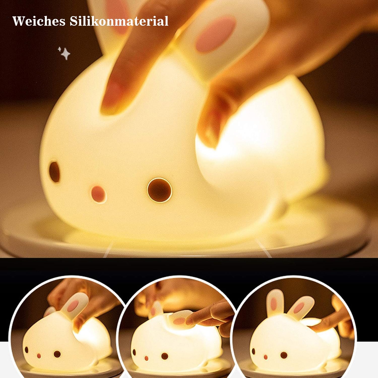 OKWISH LED Nachttischlampe Nachtlicht Kinder Stilllicht günstig online kaufen
