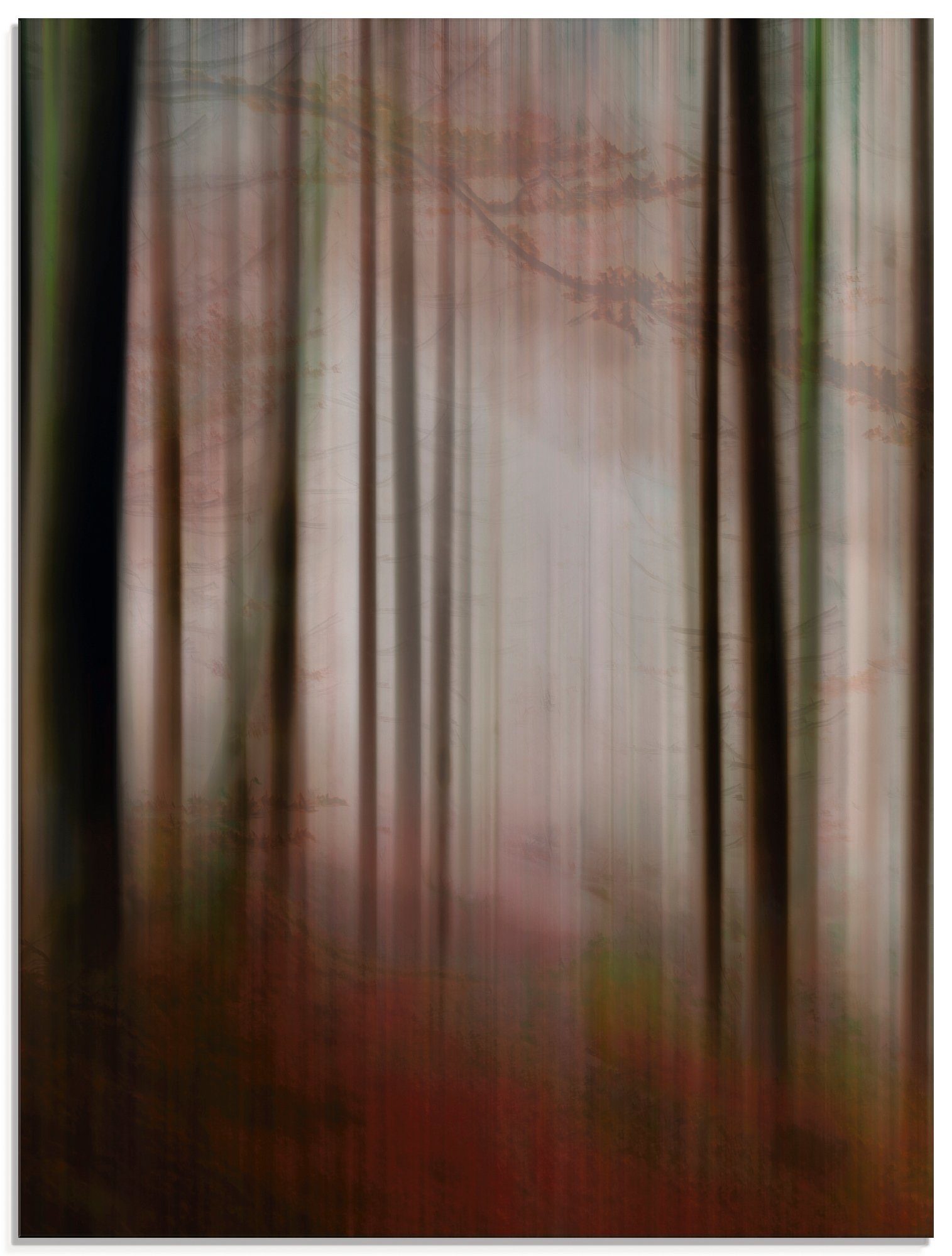 Artland Glasbild »Im Nebel - Waldlichtung«, Wald (1 Stück)-Otto