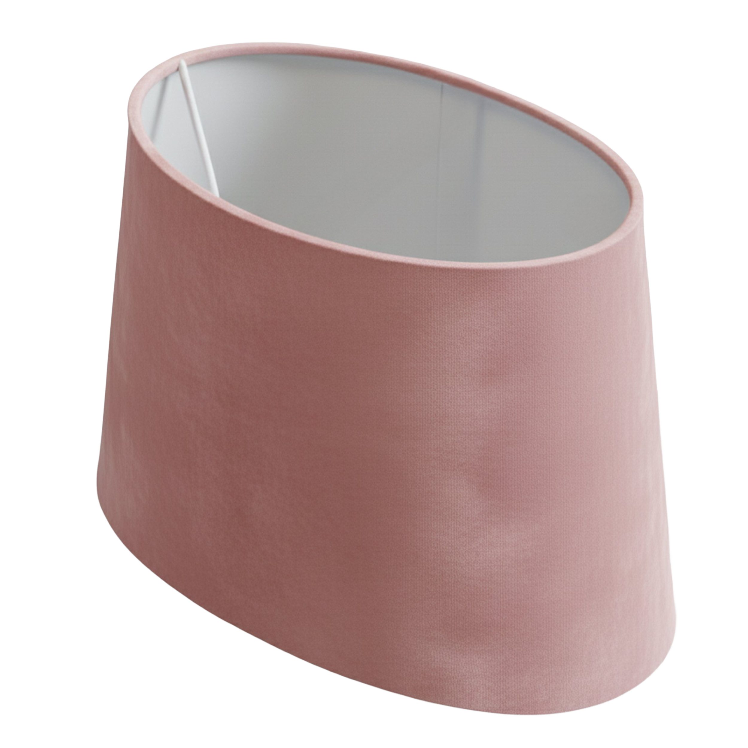 B&S Lampenschirm Lampenschirm oval Velvet pink B:26x19/T:21x14,5/H:17cm, Jinming