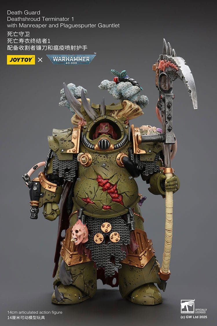 Joy Toy (CN) Actionfigur Warhammer 40k Actionfigur 1/18 Death Guard Deathshroud Terminator 1 wi