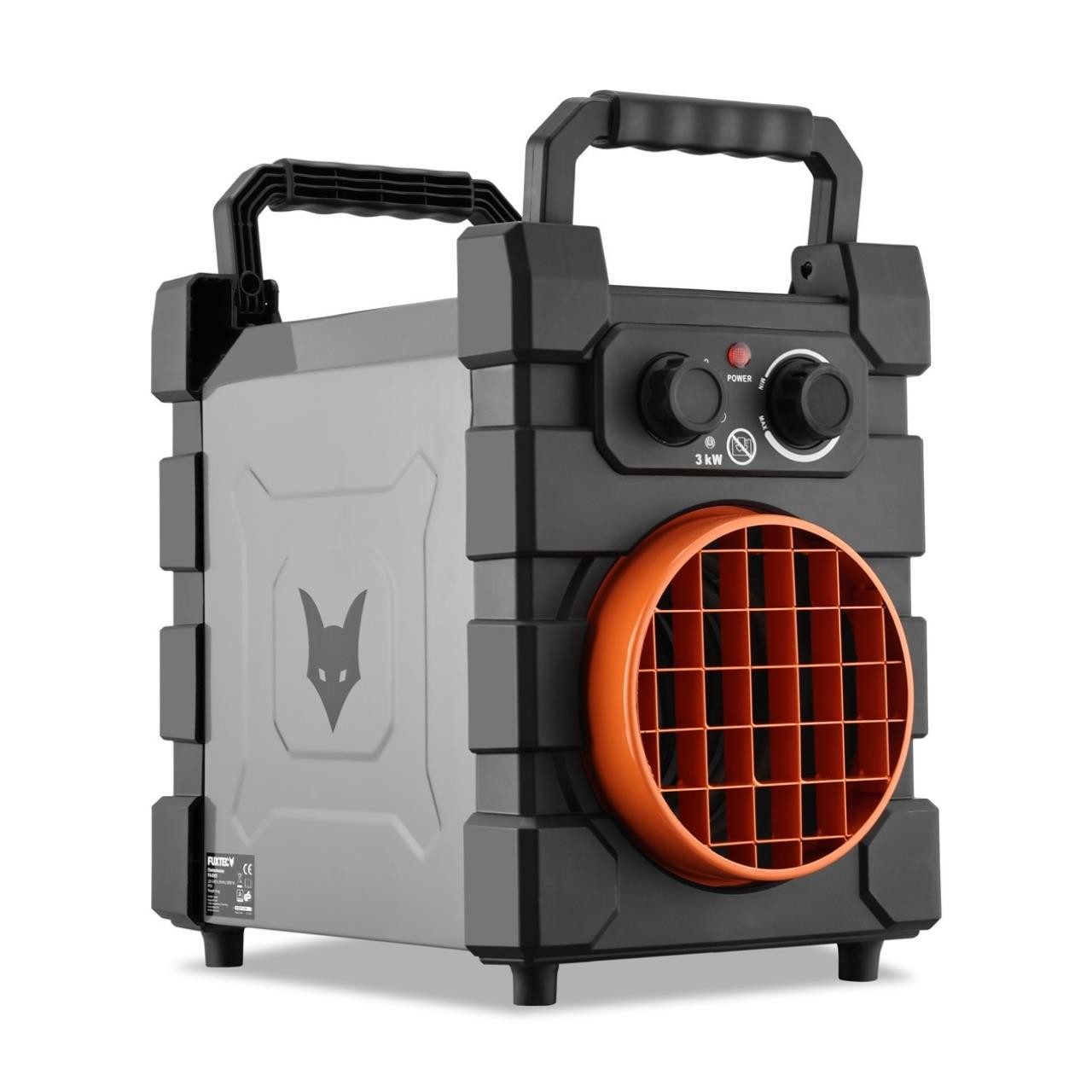 FUXTEC Heizgerät FX-EH3, 2 Heizstufen, 3000W, Thermostat, Überhitzungsschut günstig online kaufen