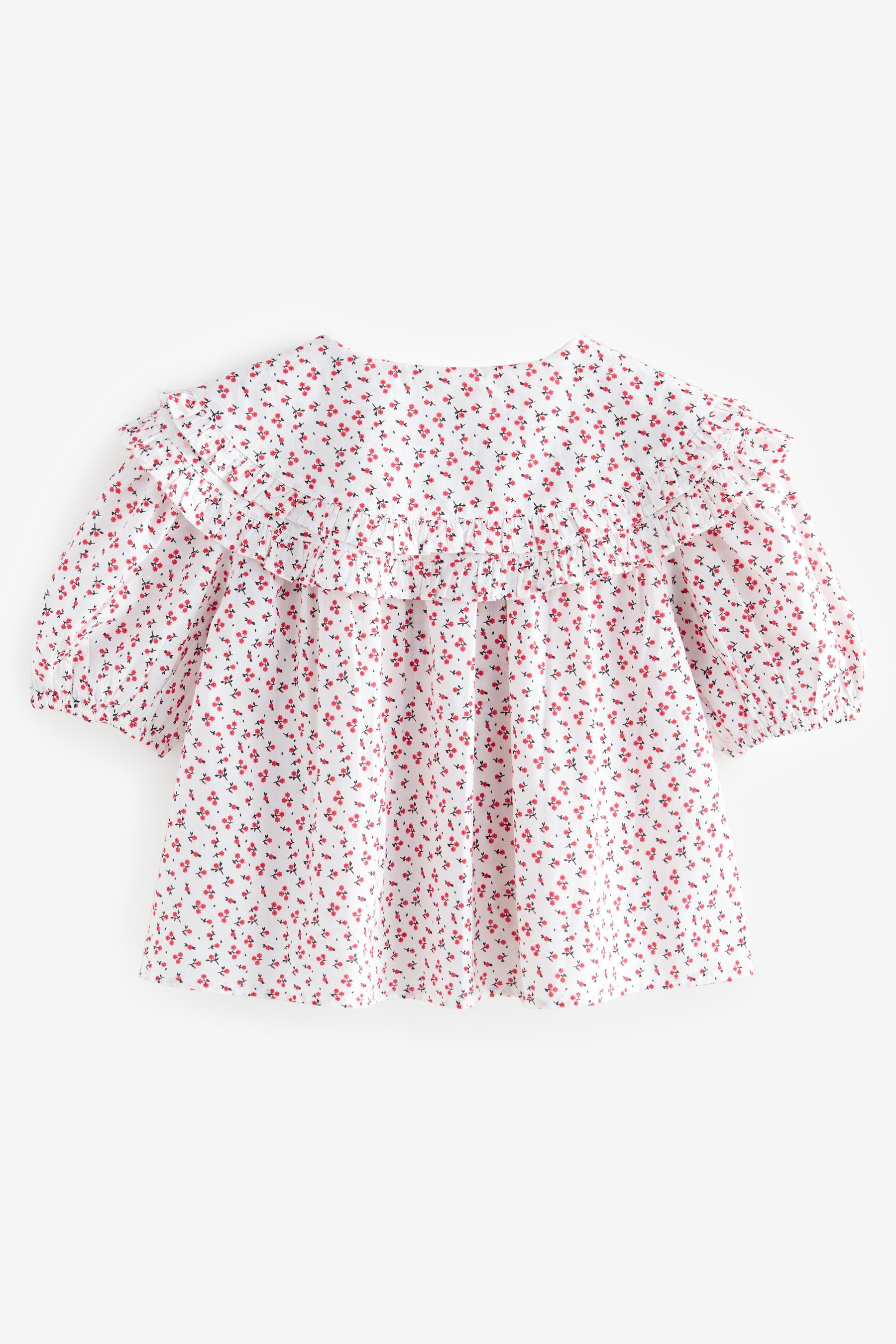 Next Kurzarmbluse Bluse mit besticktem Kragen günstig online kaufen