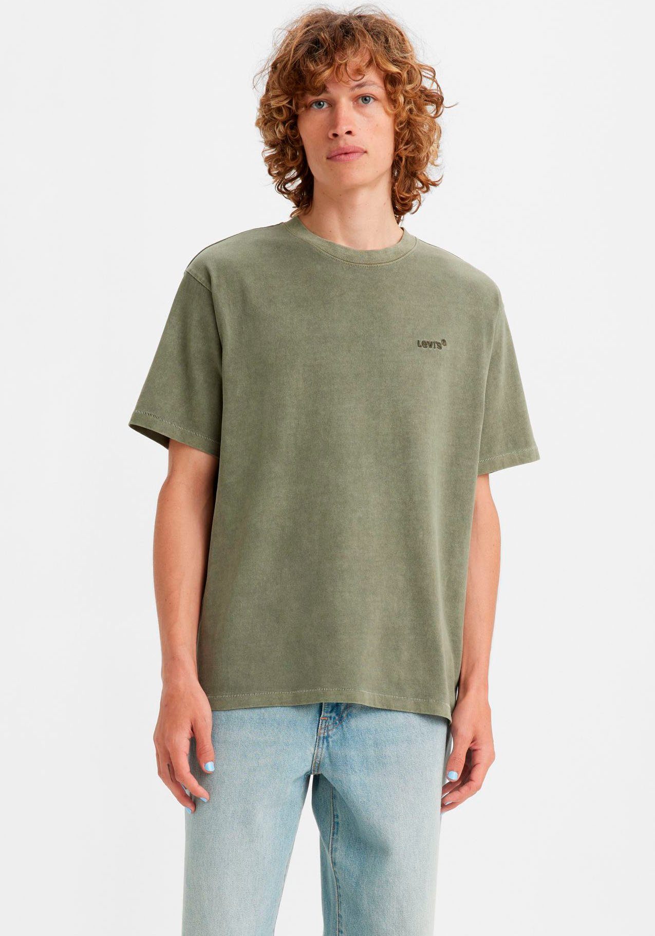 Levi's® Rundhalsshirt LE RED im garment Design klassischen TEE Levi's® TAB thyme VINTAGE dye