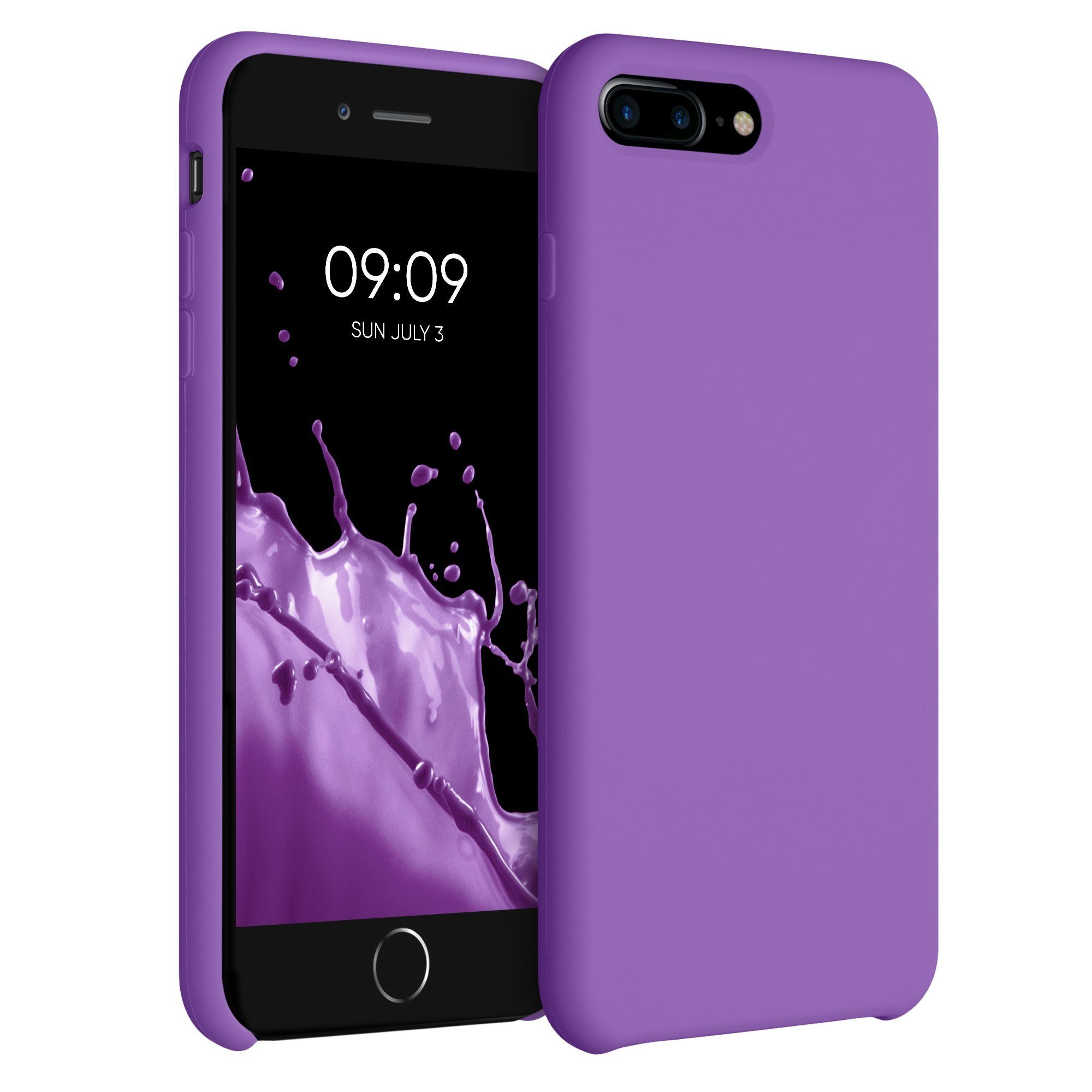 kwmobile Handyhülle Handyhülle für Apple iPhone 7 Plus / 8 Plus Hülle, Weiches Handy Silikon Case - Schutzhülle Cover