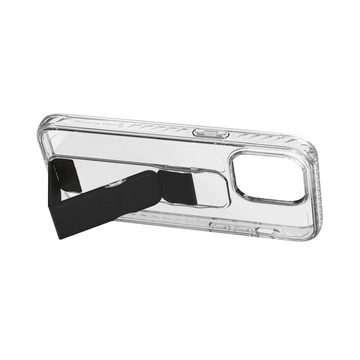 CLCKR Handyhülle CLCKR Stand und Grip Case für iPhone 15 Pro Max - clear/black